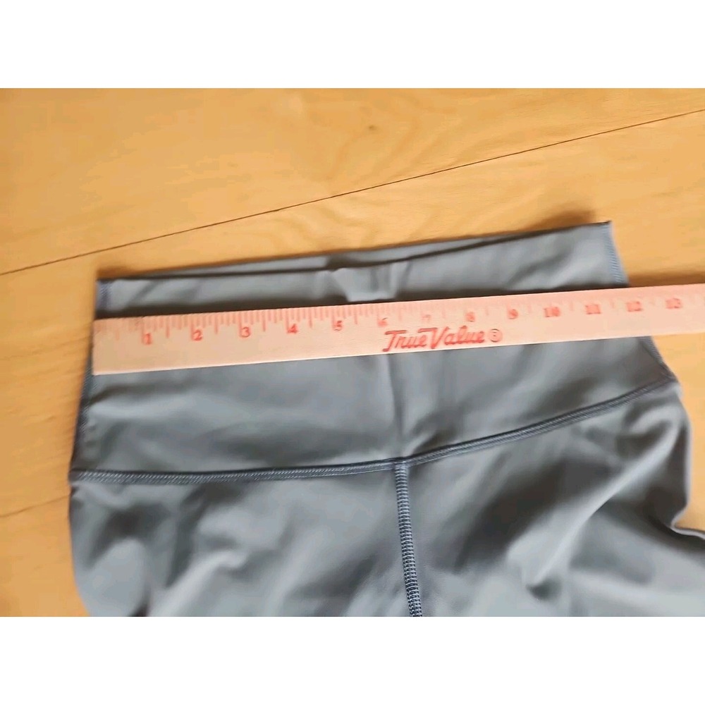 SAVVI Womens High Waisted Active Leggings Slate Blue 24" Medium - Picture 2 of 7